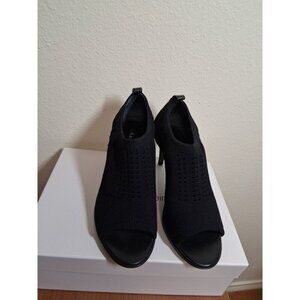 Calvin Klein High Heels Booties Massey Stretch Knit Black Women's Size 8M